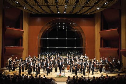 Orquesta Filarmónica de Gran Canaria, que actúa esta noche en Granada.