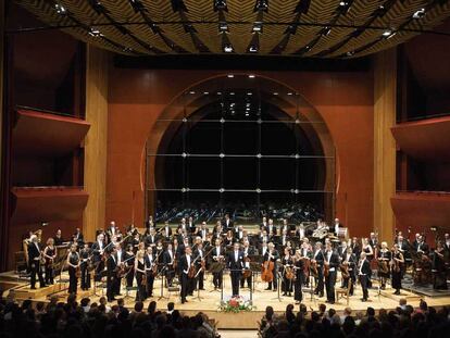 Orquesta Filarmónica de Gran Canaria, que actúa esta noche en Granada.