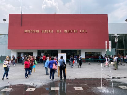 Las oficinas de la Dirección General del Registro Civil de Ciudad de México, el 19 agosto de 2022.