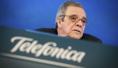 El presidente de Telefónica, César Alierta.
