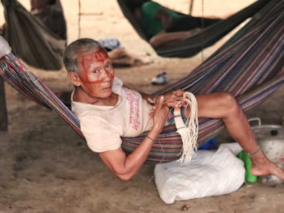 Un indígena nunak en San José de Guaviare, Colombia.