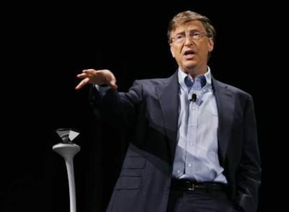 Bill Gates, en la presentación de ayer en el auditorio Bill Graham de San Francisco (EE UU).