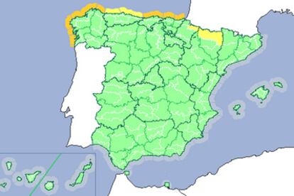 La Agencia Estatal de Metereología ha declarado riesgo importante en el norte peninsular