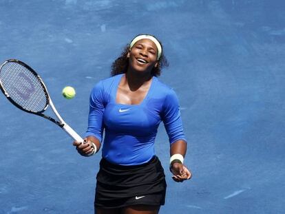 Serena Williams, durante su partido contra María Sharapova