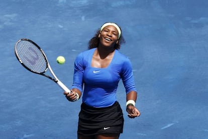 Serena Williams, durante su partido contra María Sharapova