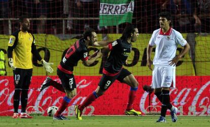 Falcao celebra el gol del Atl&eacute;tico.