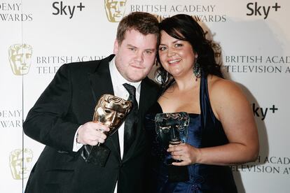 James Corden en 2008, mejor actor de comedia por ‘Gavin and Stacey’.