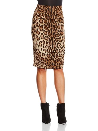 Falda en estampado 'animal print'