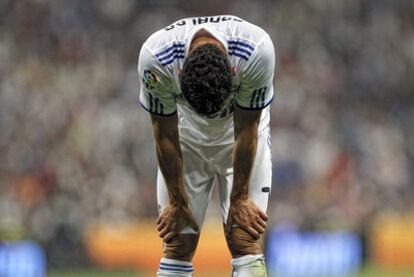 Cristiano Ronaldo, durante el partido contra Osasuna.