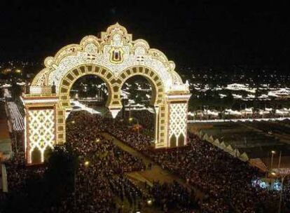 Encendido del alumbrado de la Feria de Abril