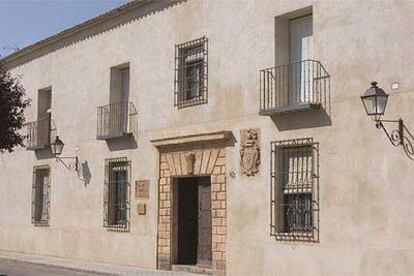 Fachada solariega de la Casa de los Acacio, en San Clemente (Cuenca).