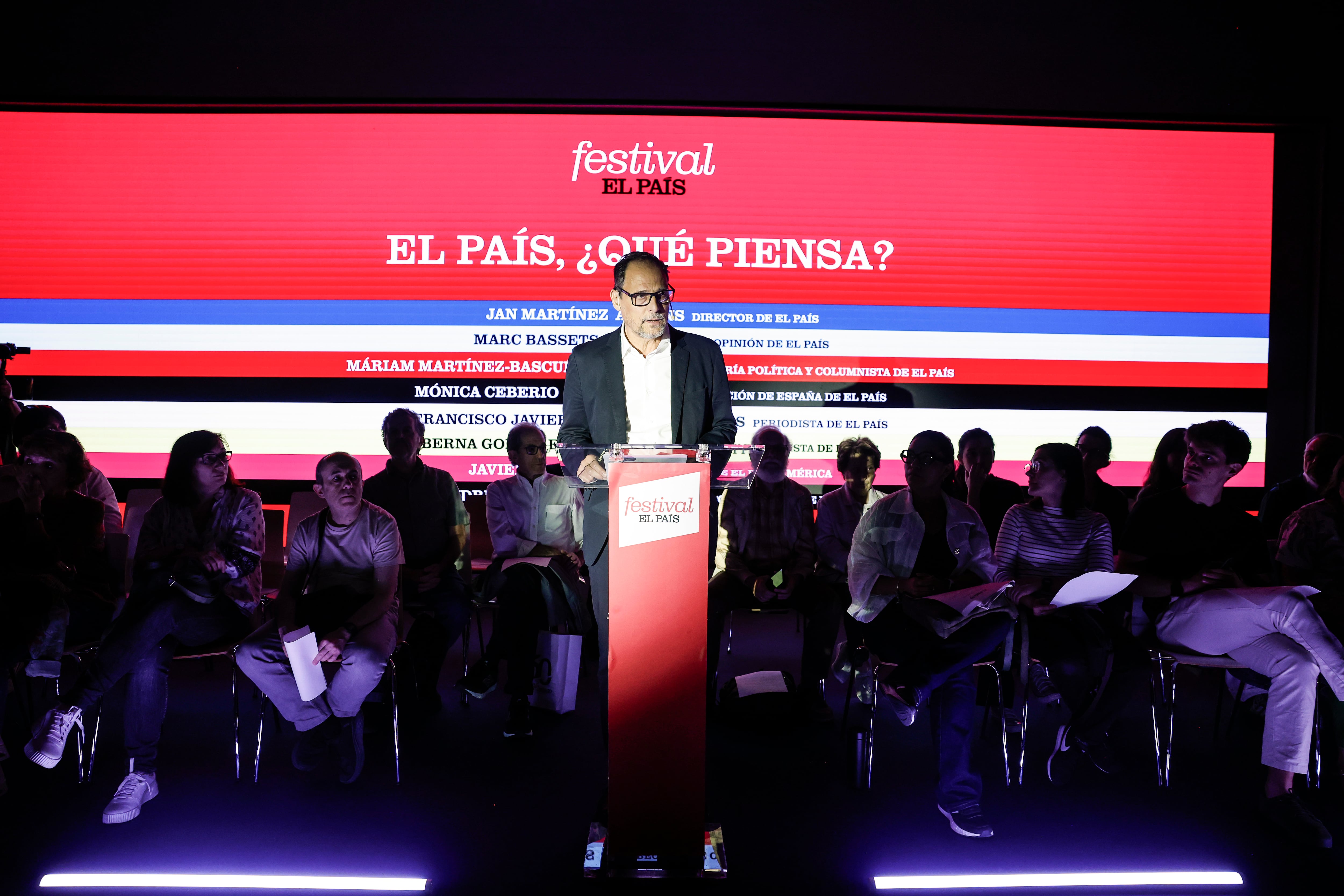 Jan Martínez Ahrens, director de EL PAÍS, inaugura el Festival del 50 aniversario.
