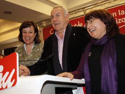 Cayo Lara, en la convención autonómica y municipal de IU.