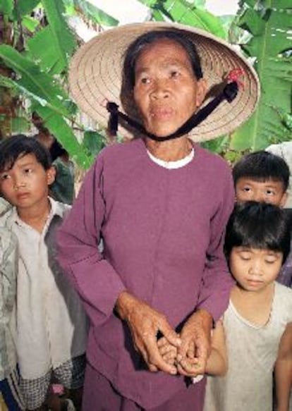 Pham Thi Lanh, de 62 años, en la aldea vietnamita de Thanh Phong.