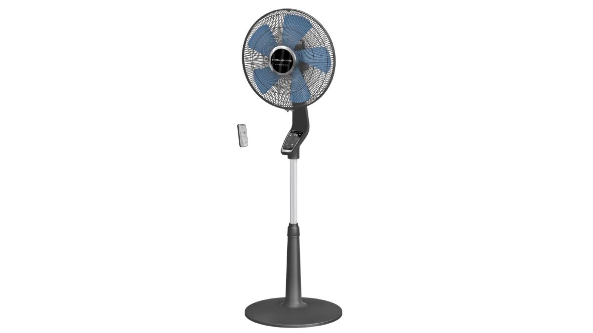 Ventilador de pie ultrasilencioso con diez modos de uso, de Rowenta.