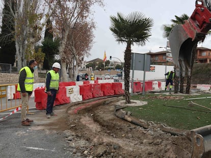 Obras en el municipio de Alhendín, en una imagen de archivo.