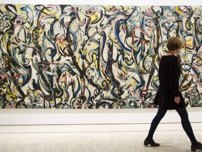 'Mural', de Jackson Pollock, en el Museo Picasso Málaga.