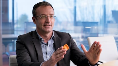 Jean-François Fallacher, en un momento de la entrevista.