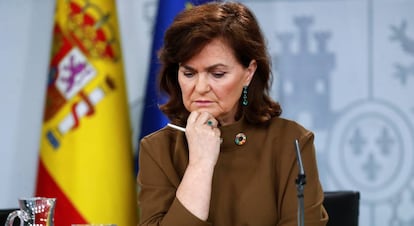Carmen Calvo, vicepresidenta del Gobierno.