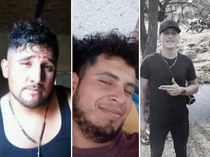Pedro Becerra, Rubén Zermeño Gómez, Diego Guadalupe Estrada y Arturo Serrano, jóvenes secuestrados en Lagos de Moreno (Jalisco), el 21 de mayo de 2024.