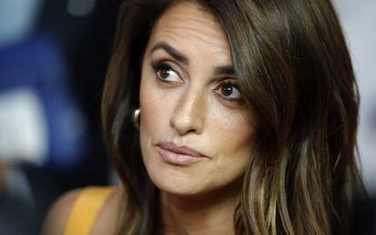 La actriz Pen&eacute;lope Cruz, el pasado lunes en Madrid.