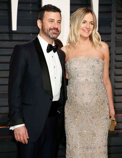 Jimmy Kimmel y su mujer, Molly McNearney.