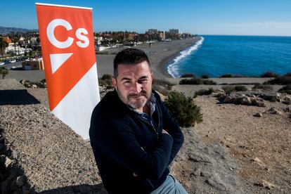 José Berto Casares, en el Peñón de Salobreña (Granada), este miércoles.