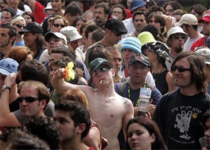 Ambiente de Festimad en El Soto de Móstoles, ayer por la tarde.