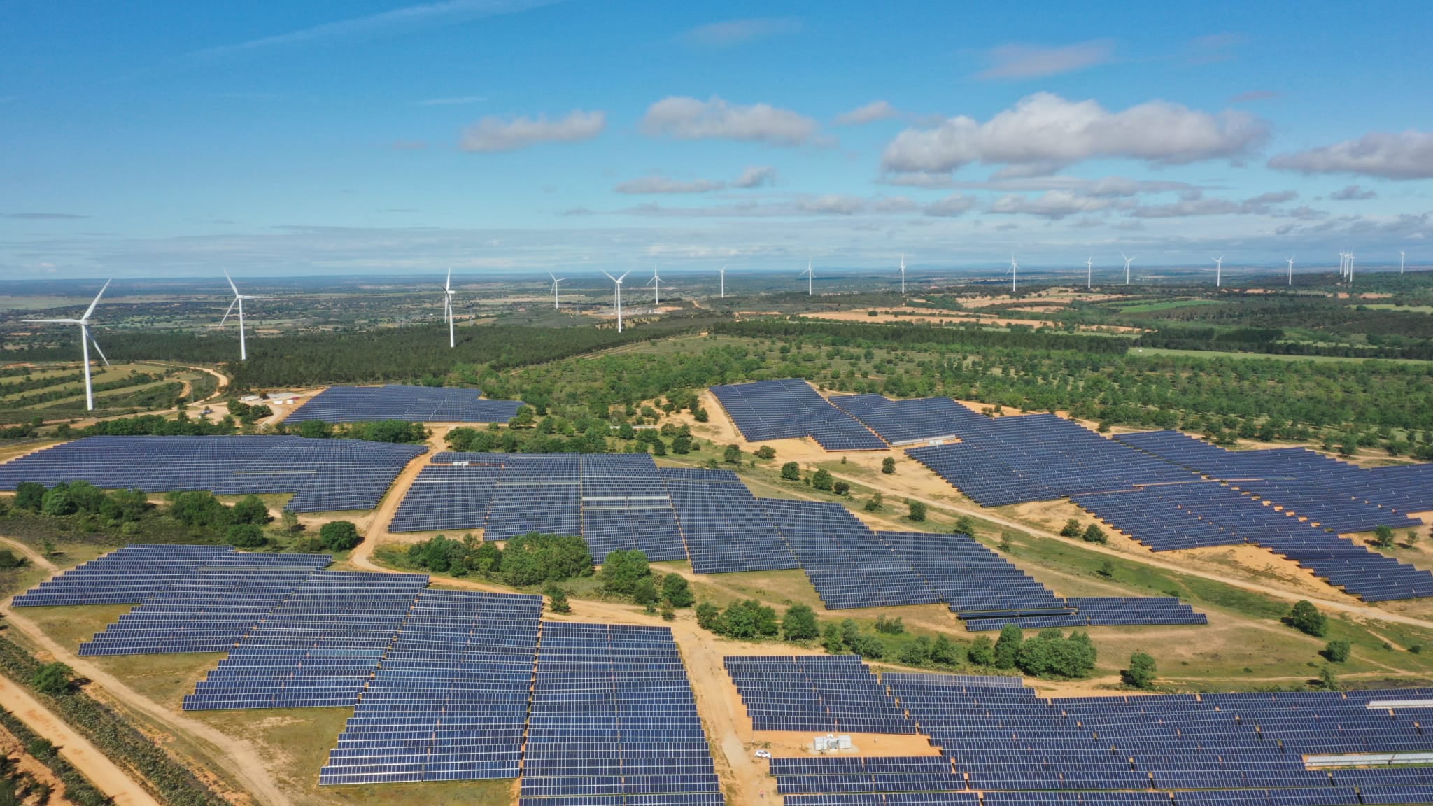 Planta Santiz de 50 MW en la provincia de Salamanca, imagen cedida por Solaria.