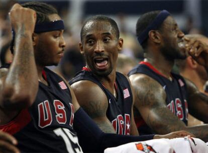 Carmelo Anthony, Kobe Bryant y Lebron James