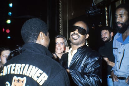 Stevie Wonder en una de las grabaciones de <i>Aplauso</i>.