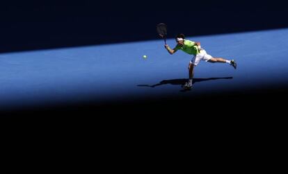 Ferrer, durante su partido contra Chardy.