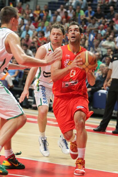 Jose Manuel Calderón, durante un partido con España.