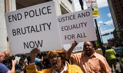 Manifestació a Baltimore.