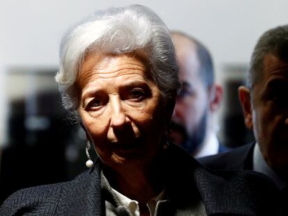 La presidenta del Banco Central Europeo, Christine Lagarde, en febrero.