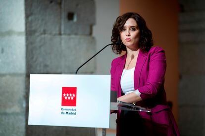 La presidenta de la Comunidad de Madrid, Isabel Díaz Ayuso.