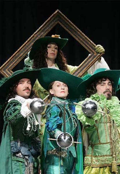 Ensayo de 'Don Gil de las calzas verdes', de la Compañía Nacional de Teatro Clásico que se representará en Almagro.