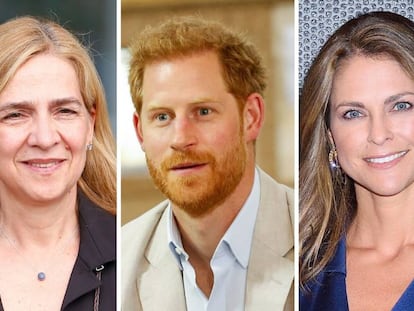 Cristina de Borbón, Enrique de Inglaterra y Magdalena de Suecia.