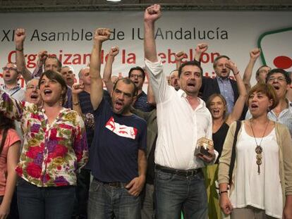 Clausura de la última asamblea andaluza de IU.