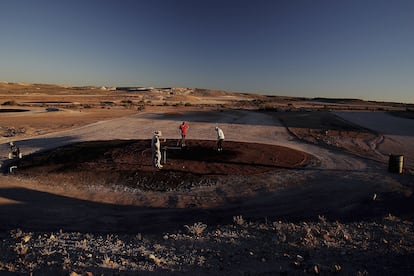 Campo de golf de la ciudad minera de Coober Pedy, en Australia.