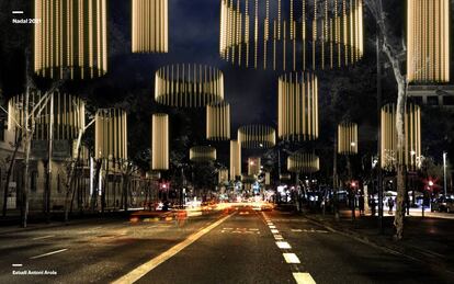 Luces de Navidad en Barcelona 2021.