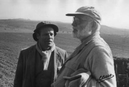 Ricardo Sicre y Ernest Hemingway