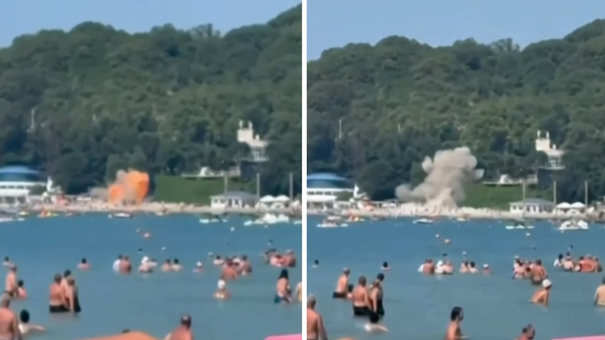 El derribo de un dron ucranio en una playa del sur de Rusia causa al menos seis muertos, tres de ellos niños