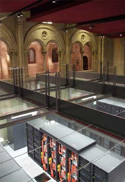 La supercomputadora Mare Nostrum.