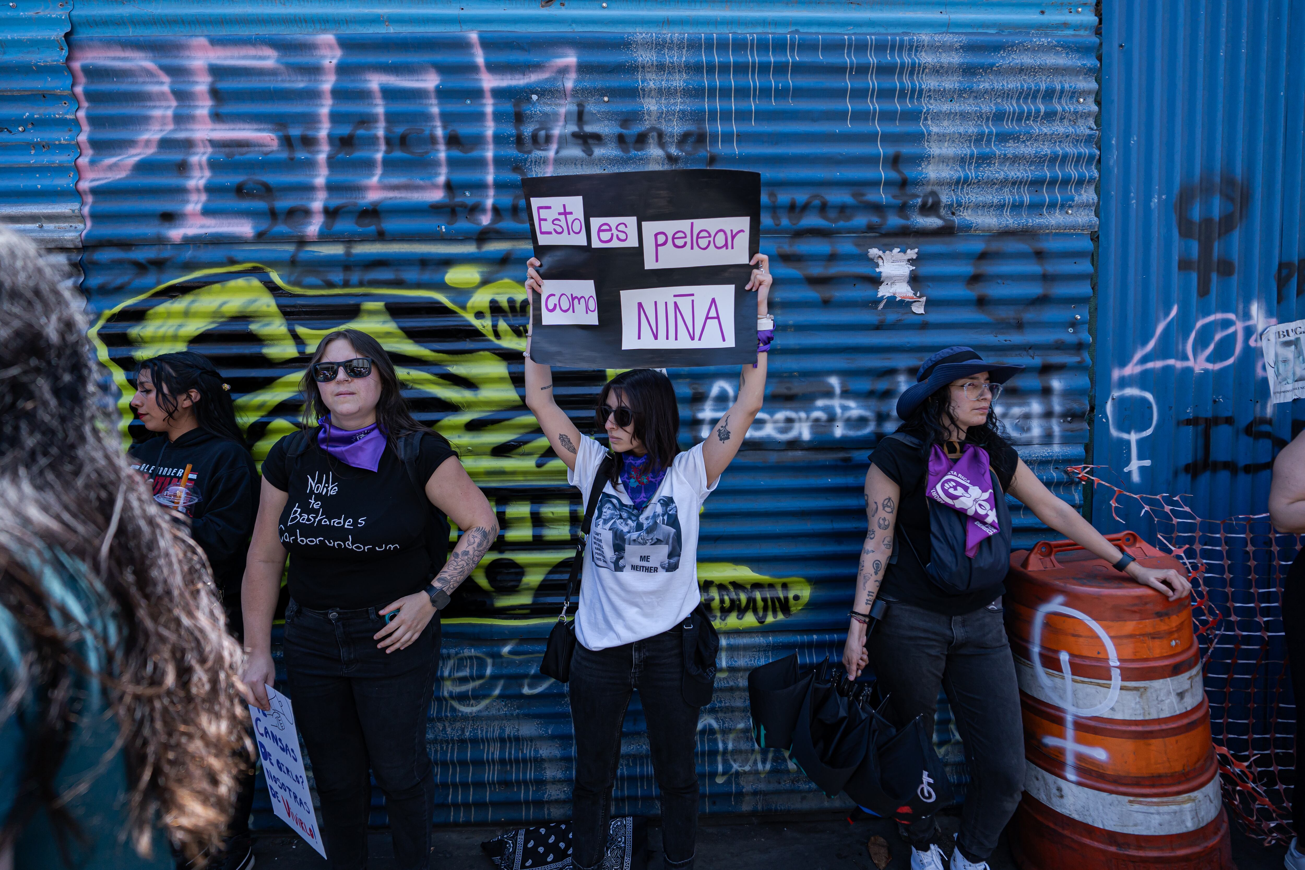 Protesta por el día de la Mujer en Costa Rica.