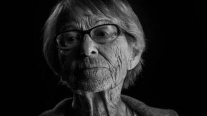 Brunhilde Pomsel en un fotograma del documental 'A german life'.
