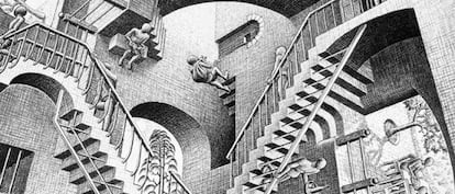 Dibujo de Maurits Cornelis Escher.