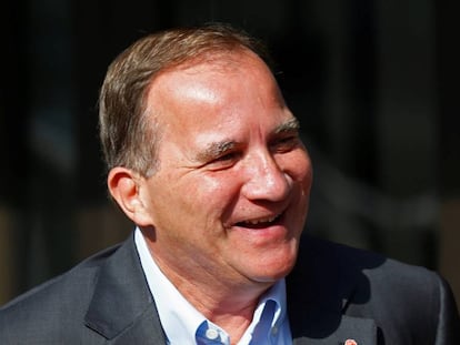 El primer ministro sueco y candidato socialdemócrata, Stefan Löfven.