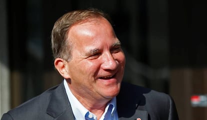 El primer ministro sueco y candidato socialdemócrata, Stefan Löfven.