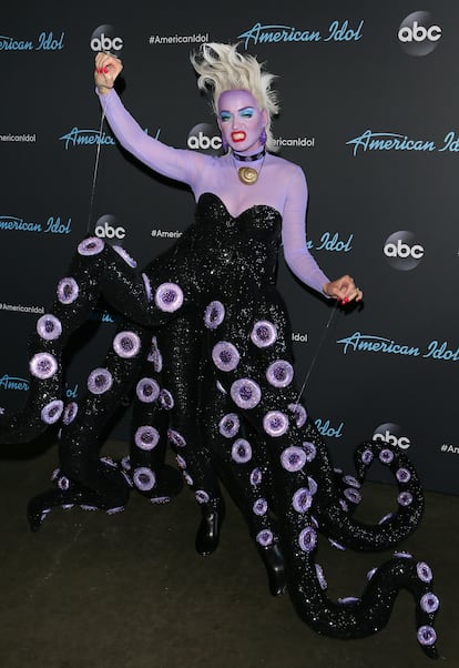 Any excuse to dress up is a good one, at least for Katy Perry. In 2019, the singer dressed up as Ursula, the villain from 'The Little Mermaid,' to attend the taping of 'American Idol.' 